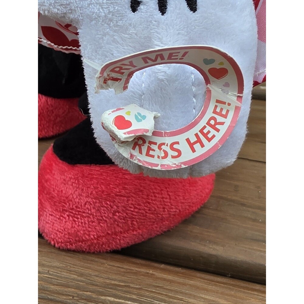 Disney Dancing Minnie Mouse Plush Valentine’s Edition 13" With Tag W/Sound Works - Picture 7 of 11